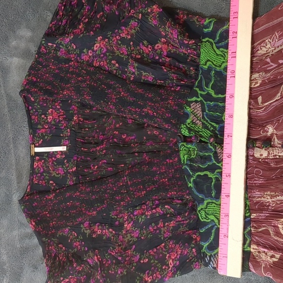 Free People Daisy Fields Sheer Floral Maxi Tunic Dress Size XS - Picture 8 of 10